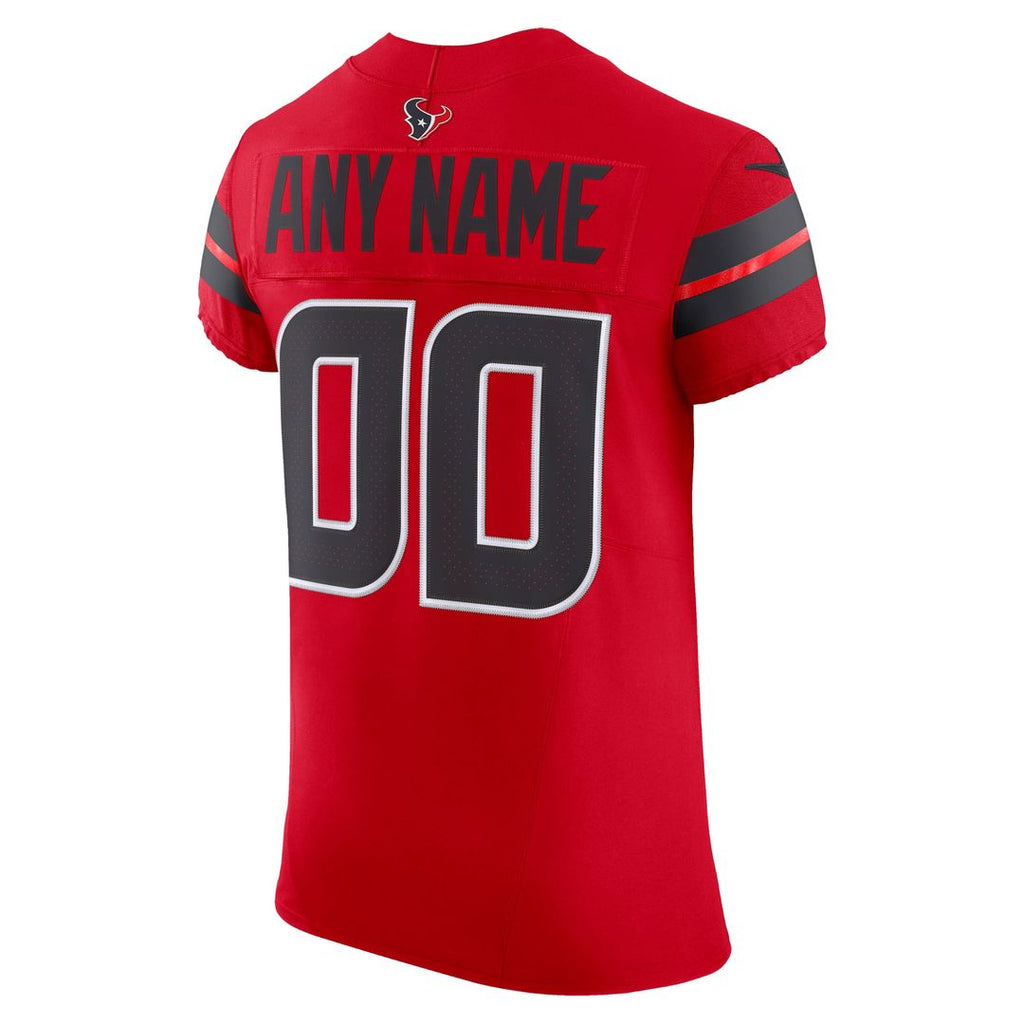 Houston Texans Nike Red Alternate Vapor F.U.S.E. Elite Custom Jersey product image 3, provided for visual reference and