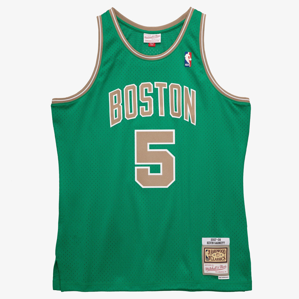 Boston Celtics Mitchell & Ness Kevin Garnett 2007 Swingman Authentic Jersey - Kelly Green product image 3, provided for