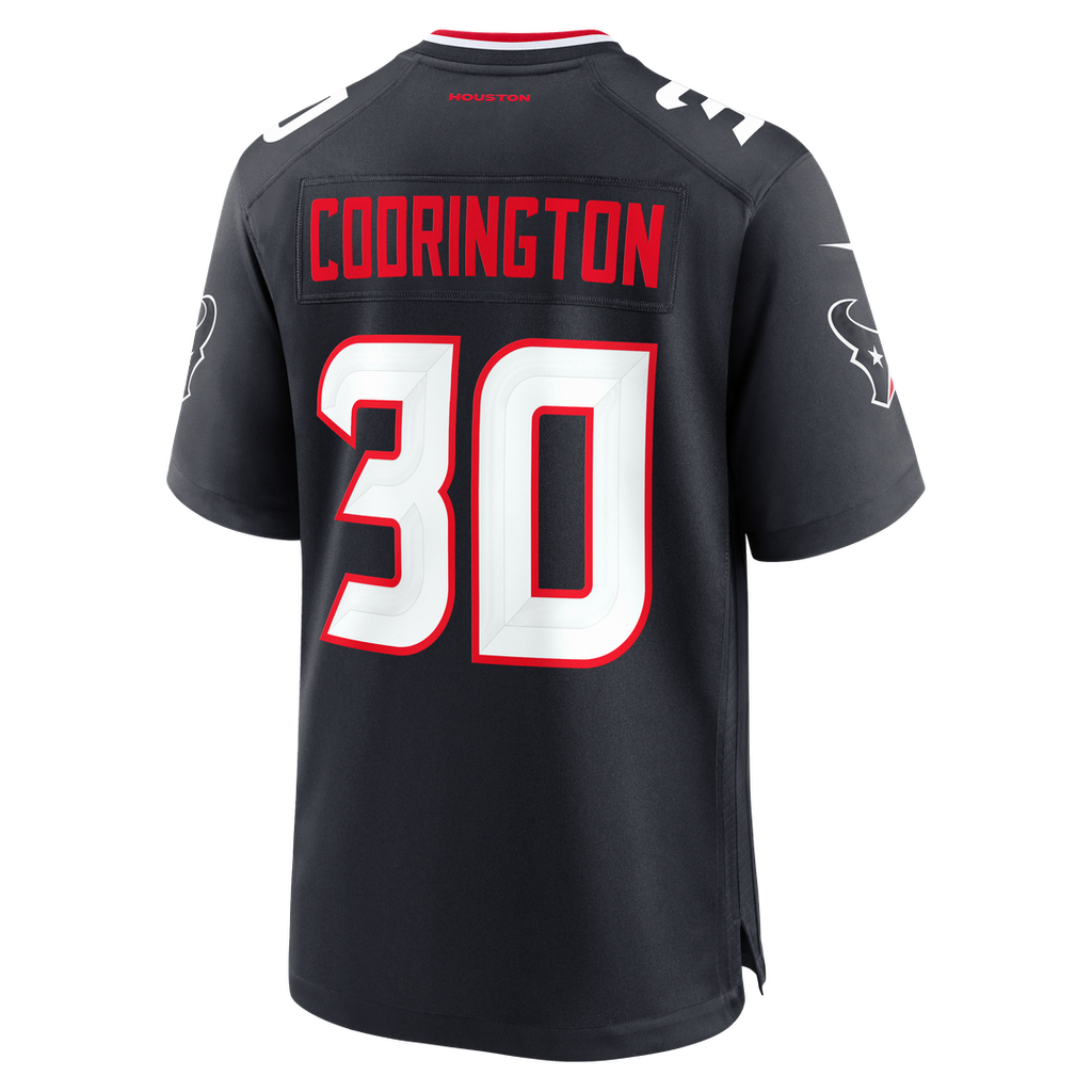 Houston Texans Brandon Codrington Nike Navy Team Game Jersey product image 3, provided for visual reference and product