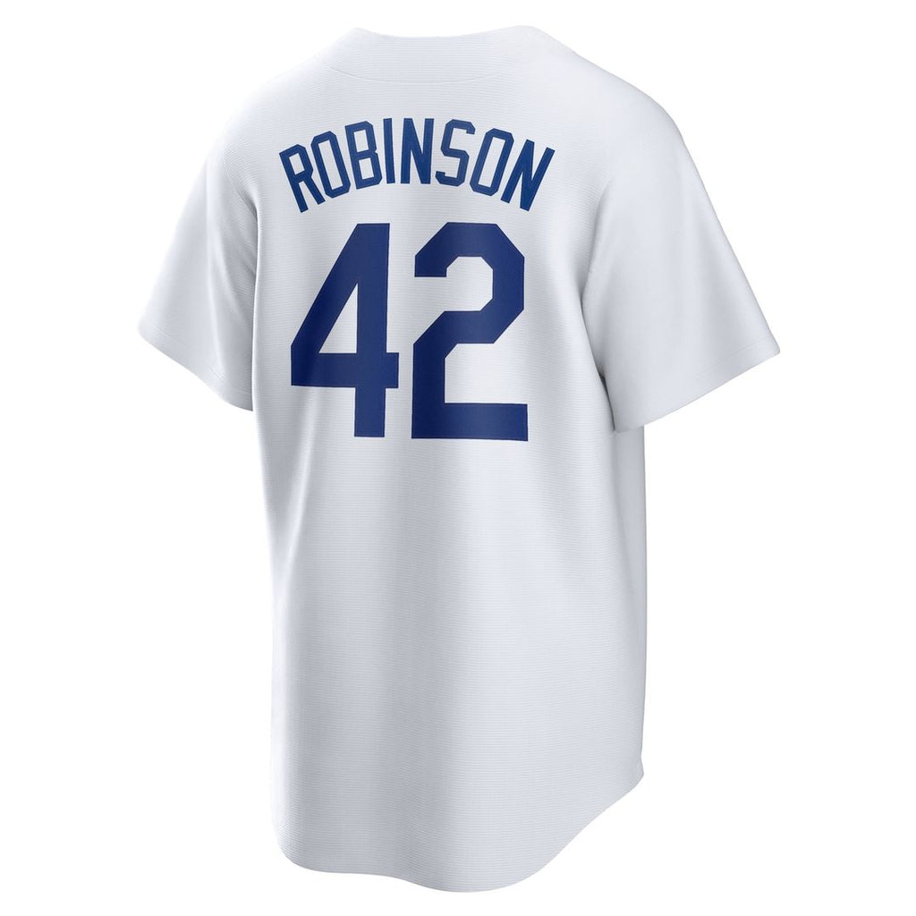 Brooklyn Dodgers Jackie Robinson Nike White Cooperstown Collection Jackie Robinson Day Jersey product image 3, provided for