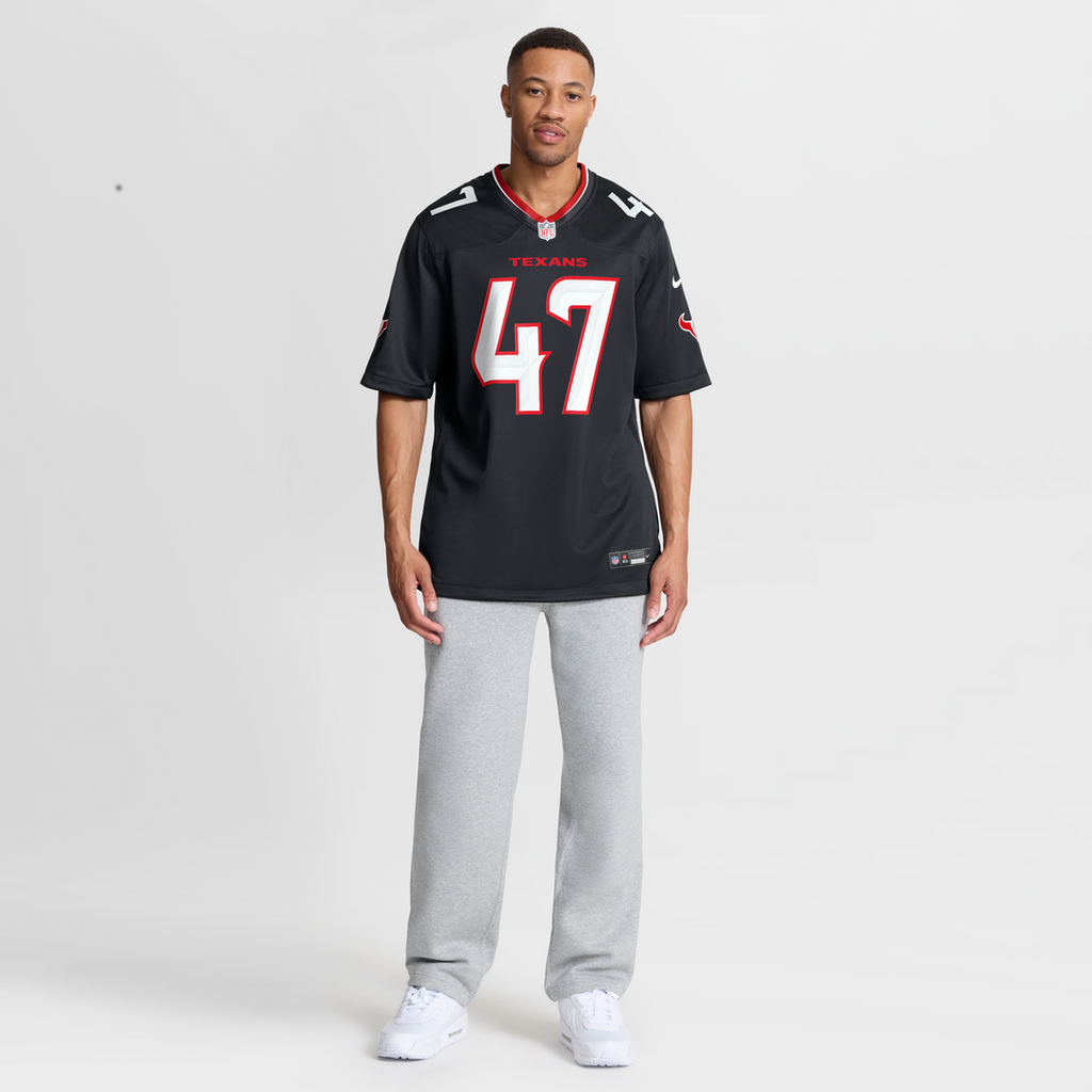 Houston Texans Louis Hansen Nike Navy Team Game Jersey product image 2, provided for visual reference and product detail
