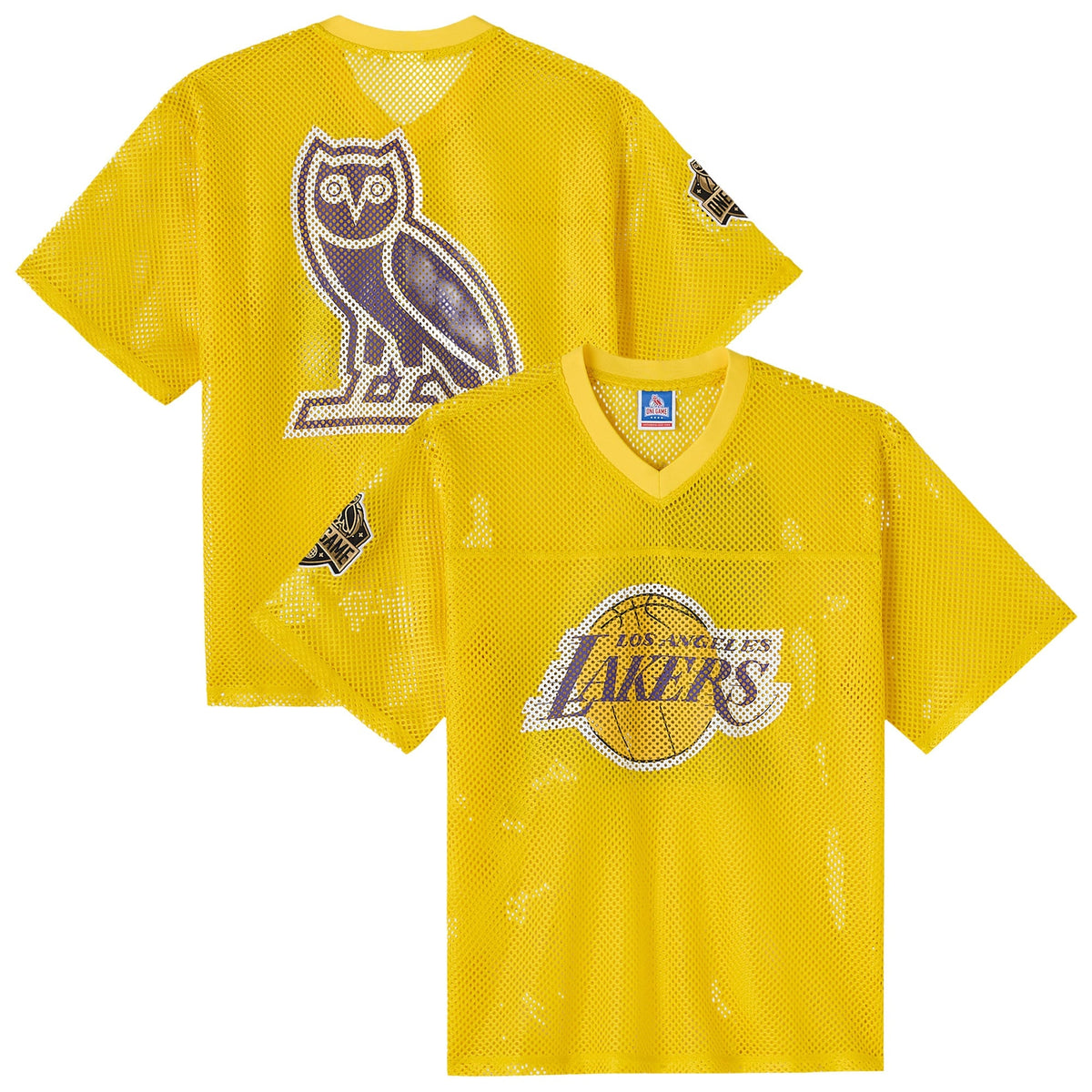 Los Angeles Lakers X OVO Mesh Football Jersey - Mens product image 1