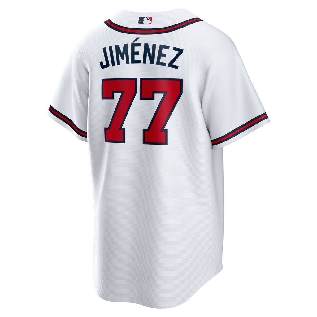 Atlanta Braves Joe Jiménez Nike White Home Replica Player Jersey product image 3, provided for visual reference and product