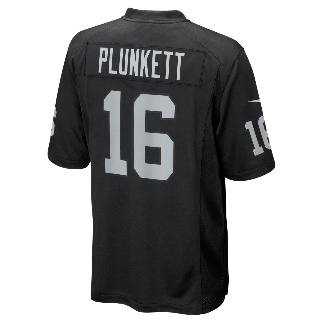 Las Vegas Raiders Jim Plunkett Nike Black Game Retired Player Jersey product image 3, provided for visual reference and