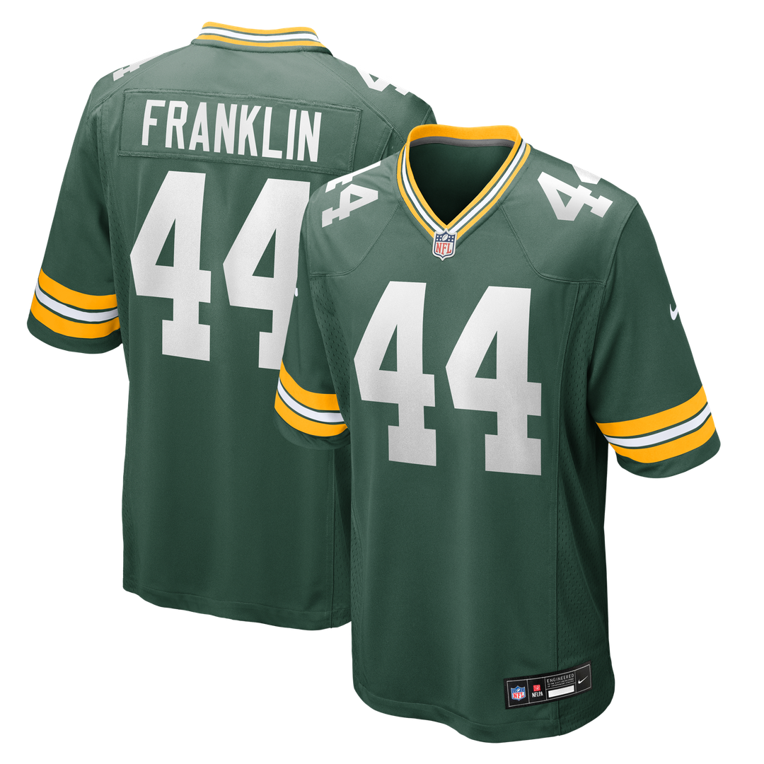 Green Bay Packers Zaire Franklin Nike Green Game Jersey product image 1, provided for visual reference and product detail