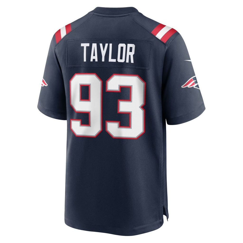New England Patriots Leonard Taylor Nike Navy Team Game Jersey product image 5, provided for visual reference and product