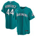 Seattle Mariners Julio Rodríguez Nike Teal Alternate Stadium 50th Season Patch Jersey product image 1, provided for visual