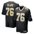 New Orleans Saints Will Clapp Nike Black Team Game Jersey product image 1, provided for visual reference and product detail