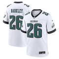Philadelphia Eagles Saquon Barkley Nike White Game Jersey product image 1, provided for visual reference and product detail
