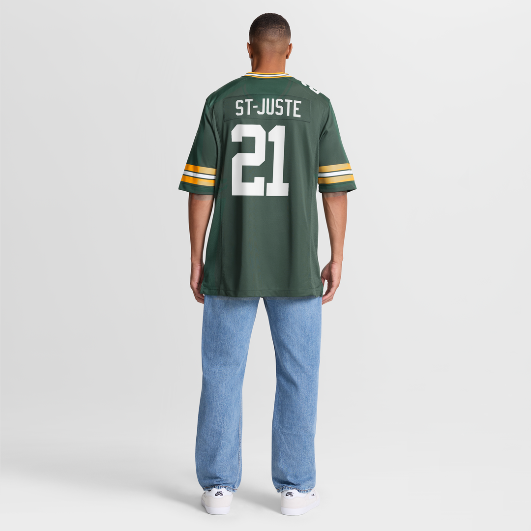 Green Bay Packers Benjamin St-Juste Nike Green Team Game Jersey product image 5, provided for visual reference and product