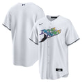 Tampa Bay Rays Nike White Home Replica Team Jersey product image 1, provided for visual reference and product detail review