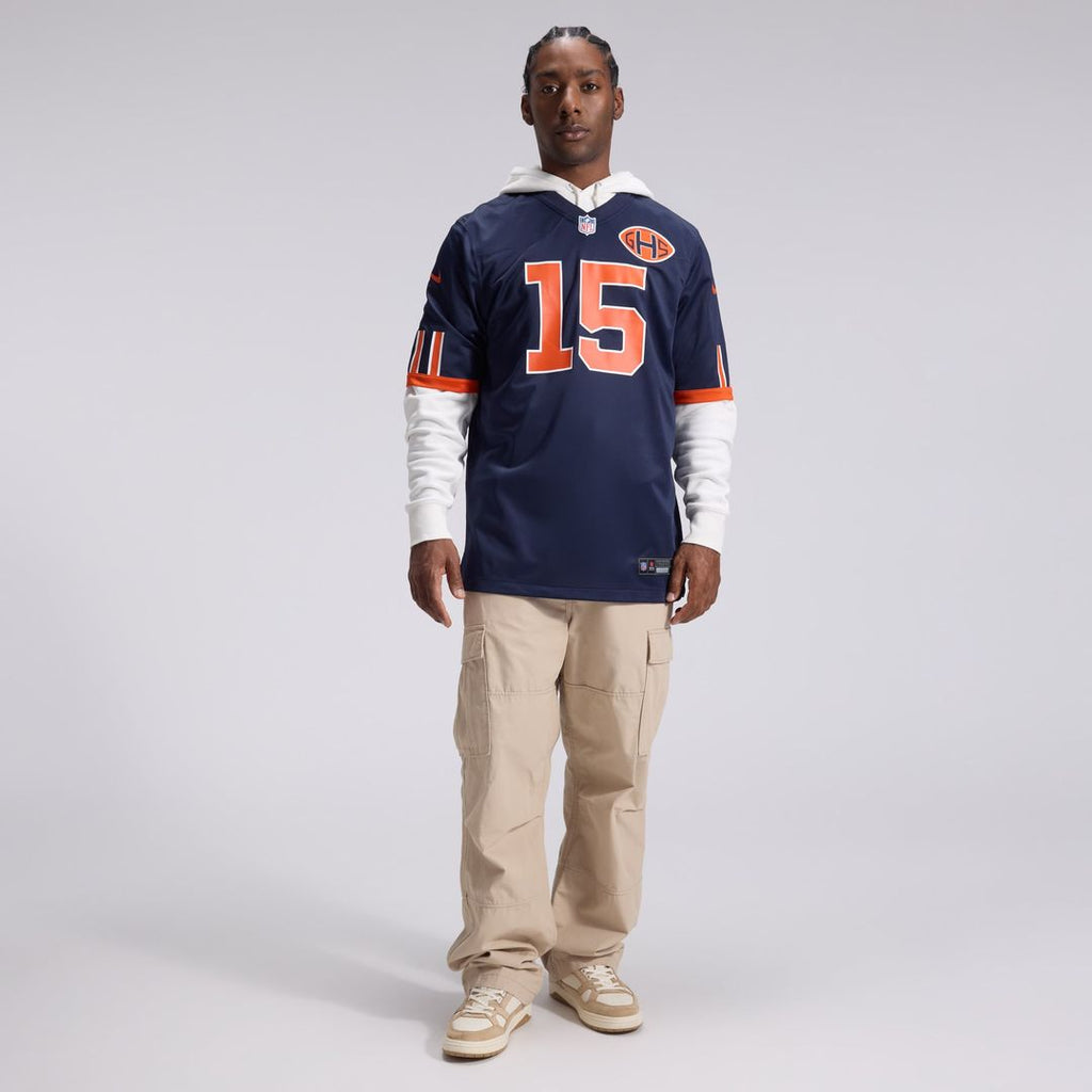 Chicago Bears Rome Odunze Nike Navy 2026 Rivalries Collection Game Jersey product image 4, provided for visual reference and