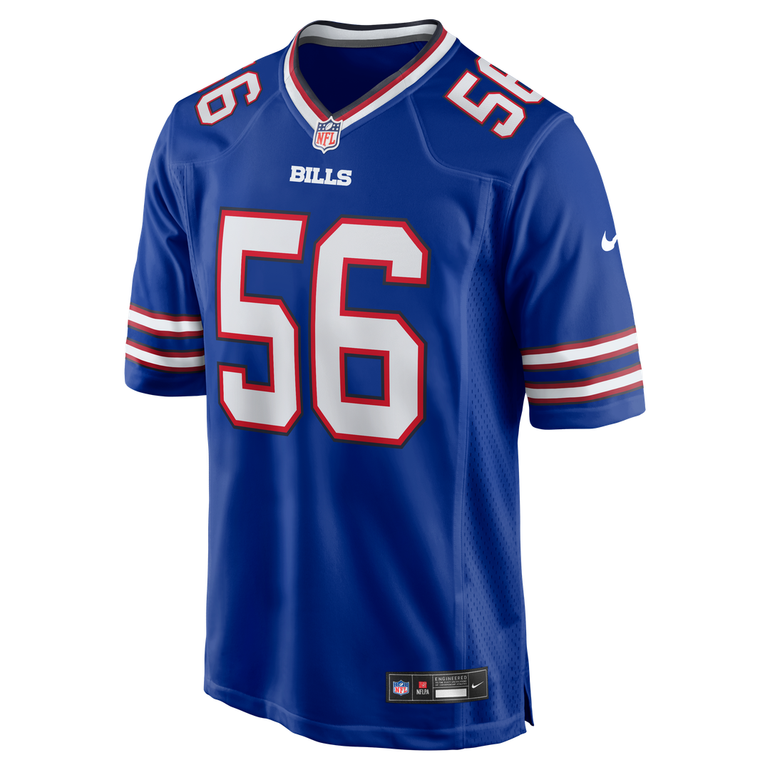 Buffalo Bills Javon Solomon Nike Royal Game Jersey product image 2, provided for visual reference and product detail review