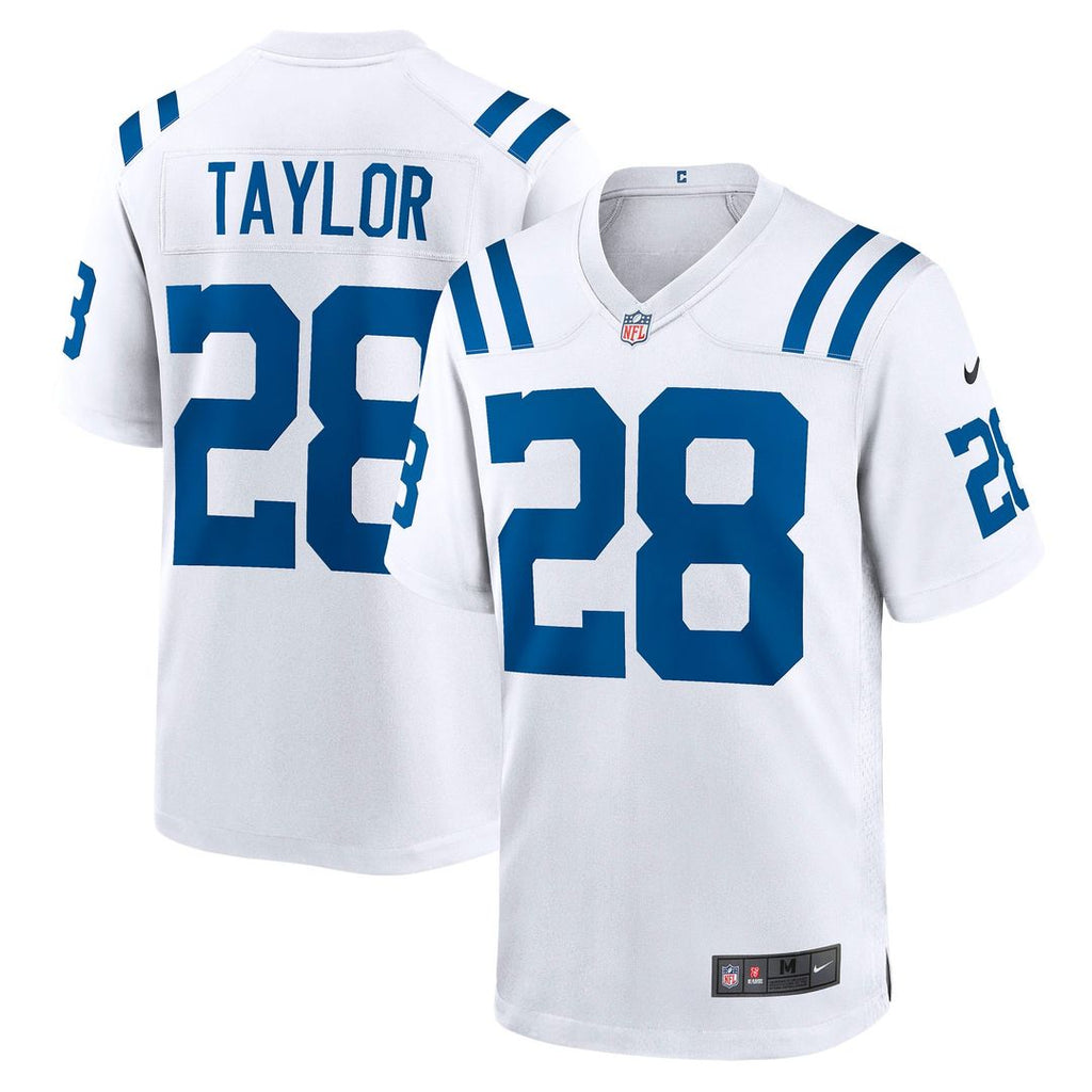 Indianapolis Colts Jonathan Taylor Nike White Player Game Jersey product image 1, provided for visual reference and product