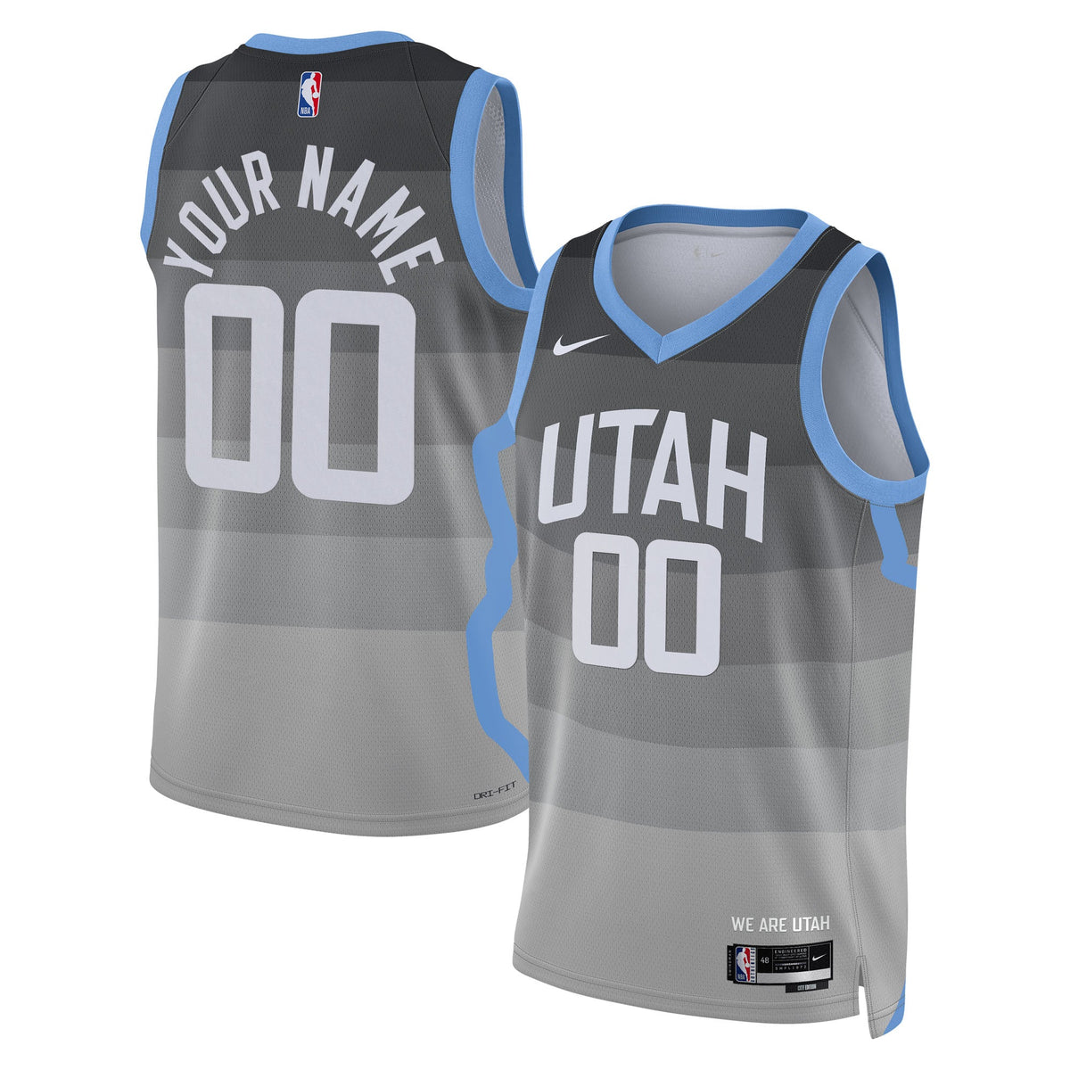 Nike Utah Jazz 2025/26 City Edition Swingman Jersey - Custom - Unisex product image 2, provided for visual reference and