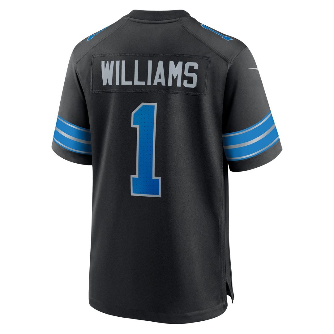 Detroit Lions Jameson Williams Nike Blue Game Player Jersey product image 13, provided for visual reference and product