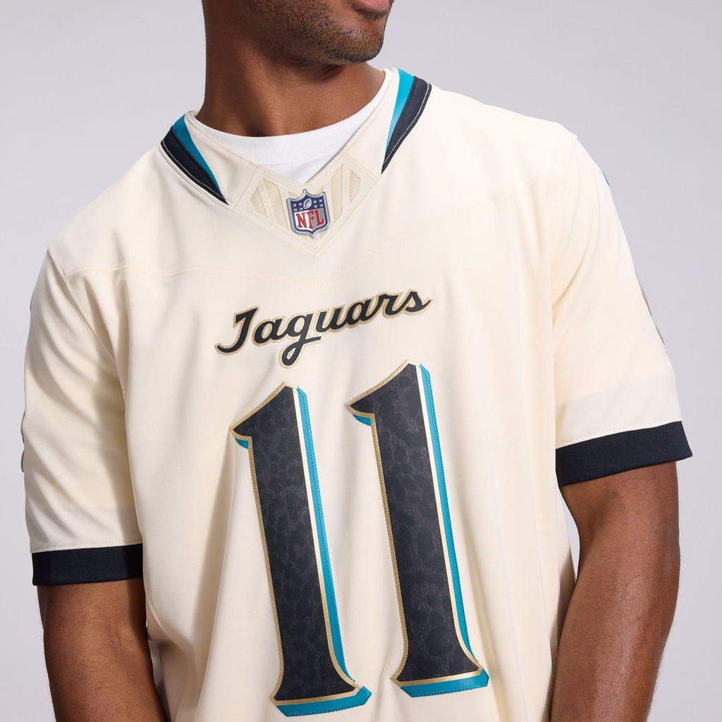 Jacksonville Jaguars Parker Washington Nike Natural 2026 Rivalries Collection Stitched Limited Jersey product image 9,