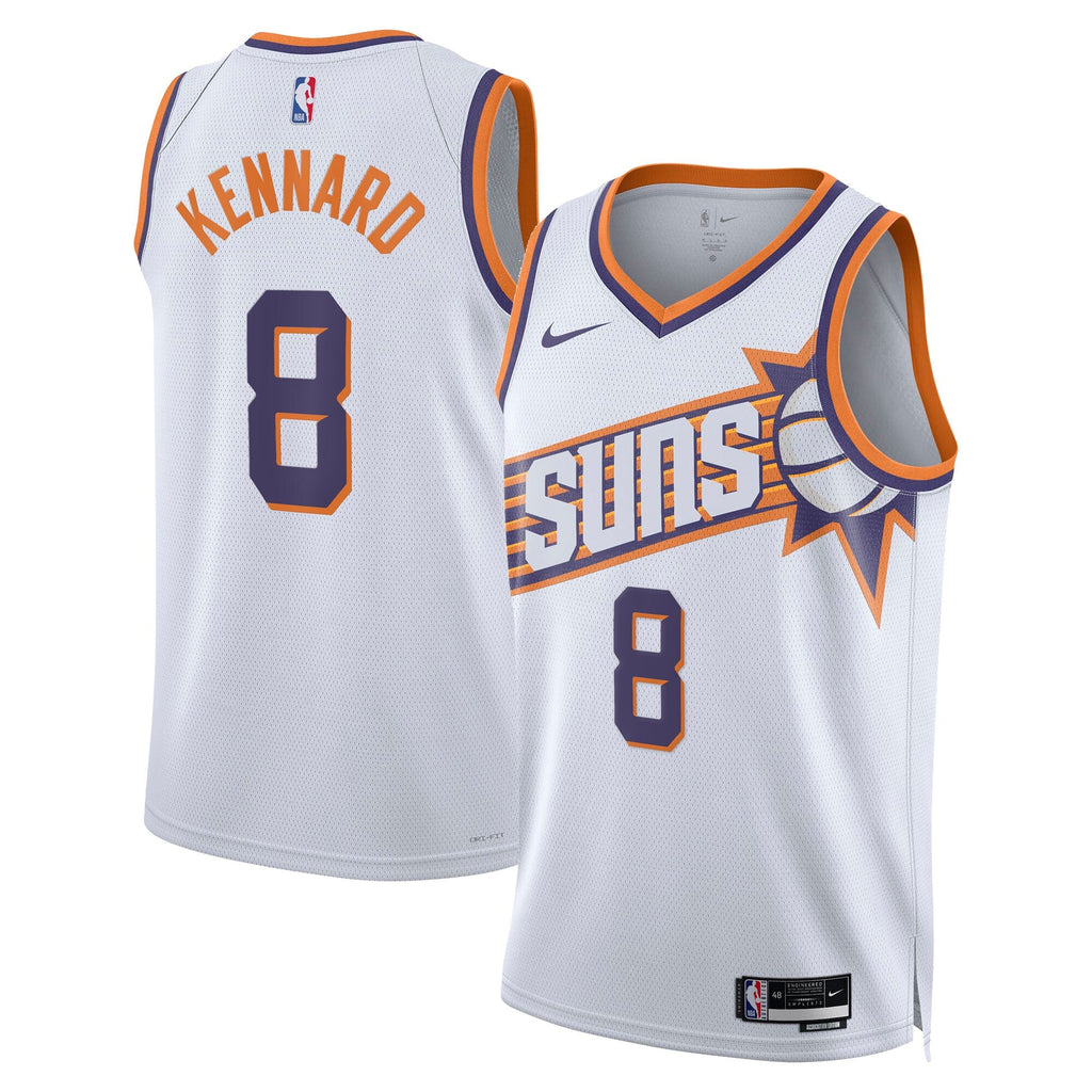 Phoenix Suns Nike Association Edition Swingman Jersey - White - Luke Kennard - Unisex product image 2, provided for visual