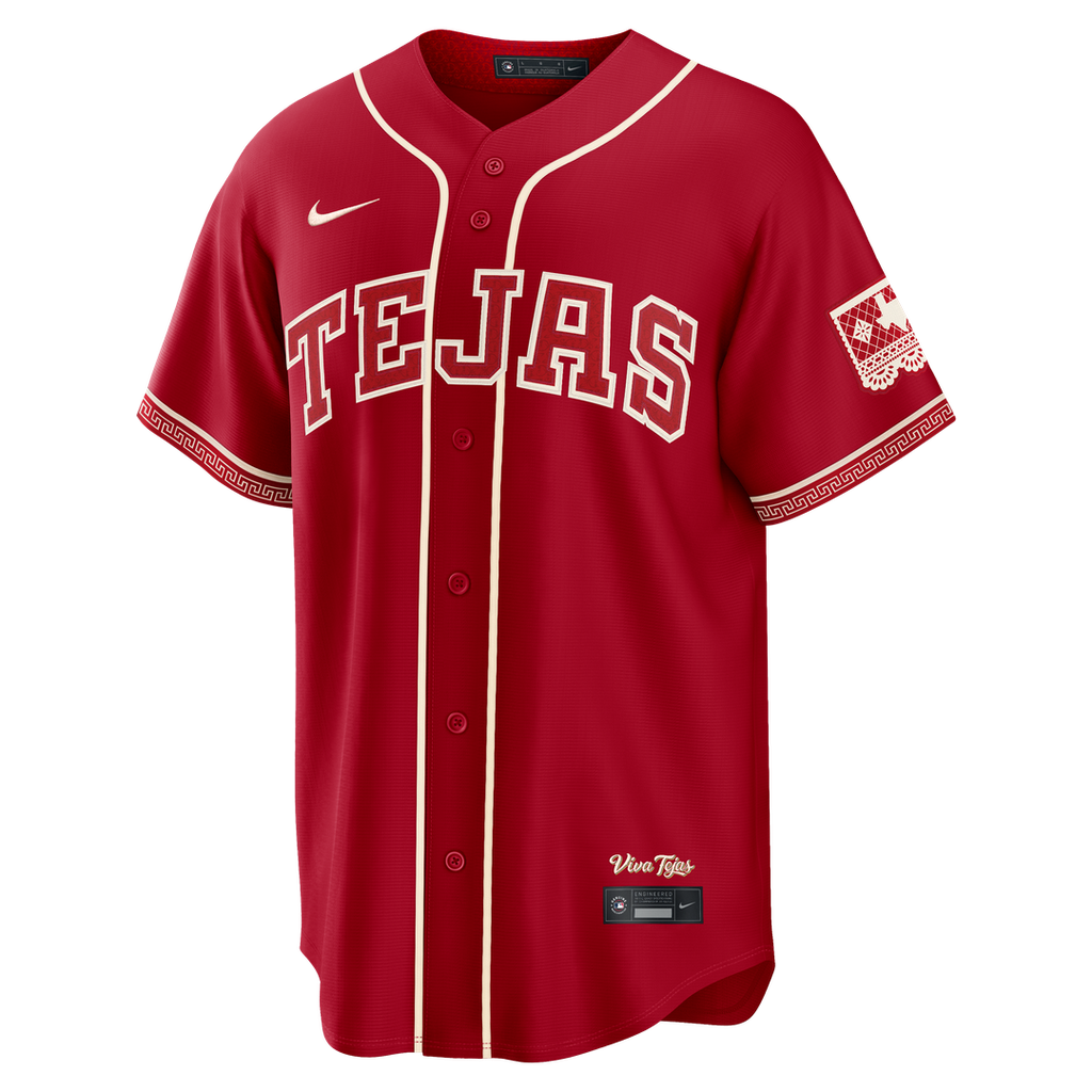 Texas Rangers Joc Pederson Nike Red 2026 City Connect Stadium Jersey product image 2, provided for visual reference and