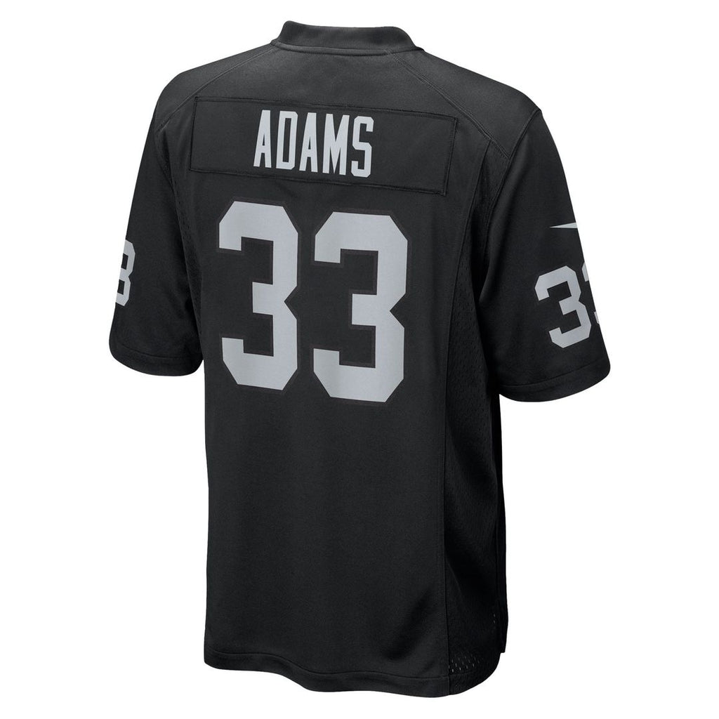 Las Vegas Raiders Jamal Adams Nike Black Team Game Jersey product image 3, provided for visual reference and product detail