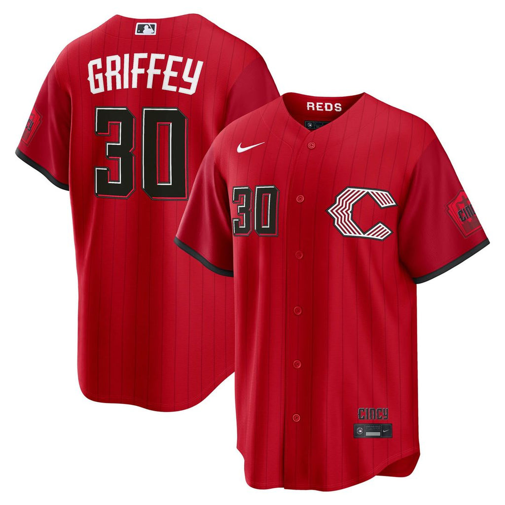 Cincinnati Reds Ken Griffey Jr. Nike Red 2026 City Connect Stadium Jersey product image 1, provided for visual reference and