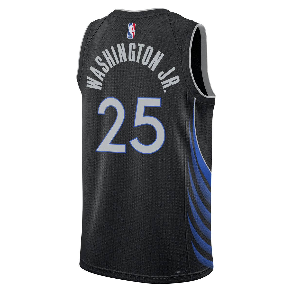 Dallas Mavericks Nike 2025/26 City Edition Swingman Jersey - Black - P.J. Washington Jr. - Unisex product image 4, provided