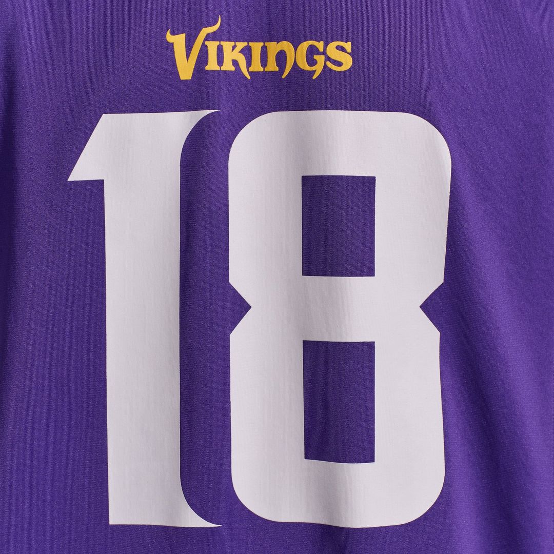 Minnesota Vikings Justin Jefferson Nike White Game Player Jersey product image 16, provided for visual reference and product
