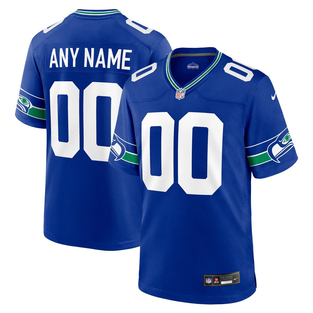 Seattle Seahawks Nike White Custom Game Jersey product image 13, provided for visual reference and product detail review