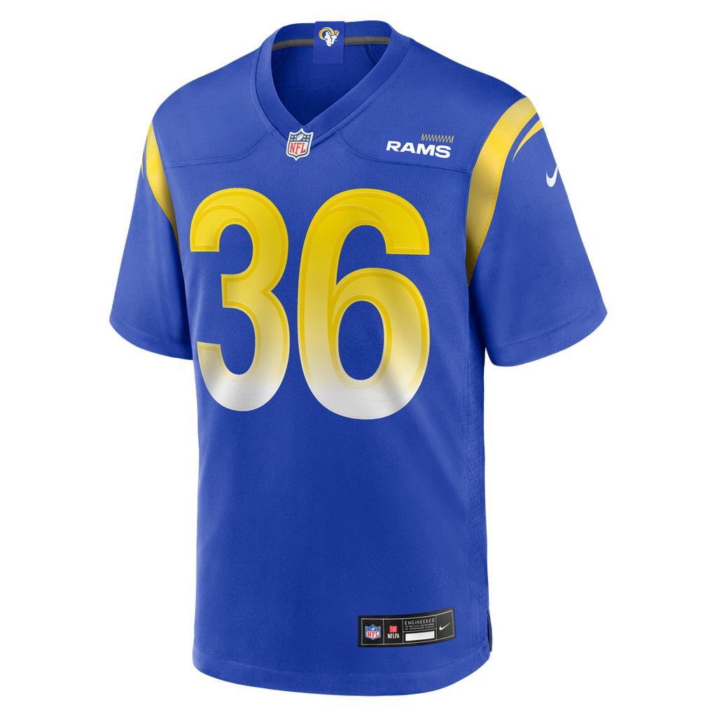 Los Angeles Rams Charles Woods Nike Royal Game Jersey product image 2, provided for visual reference and product detail
