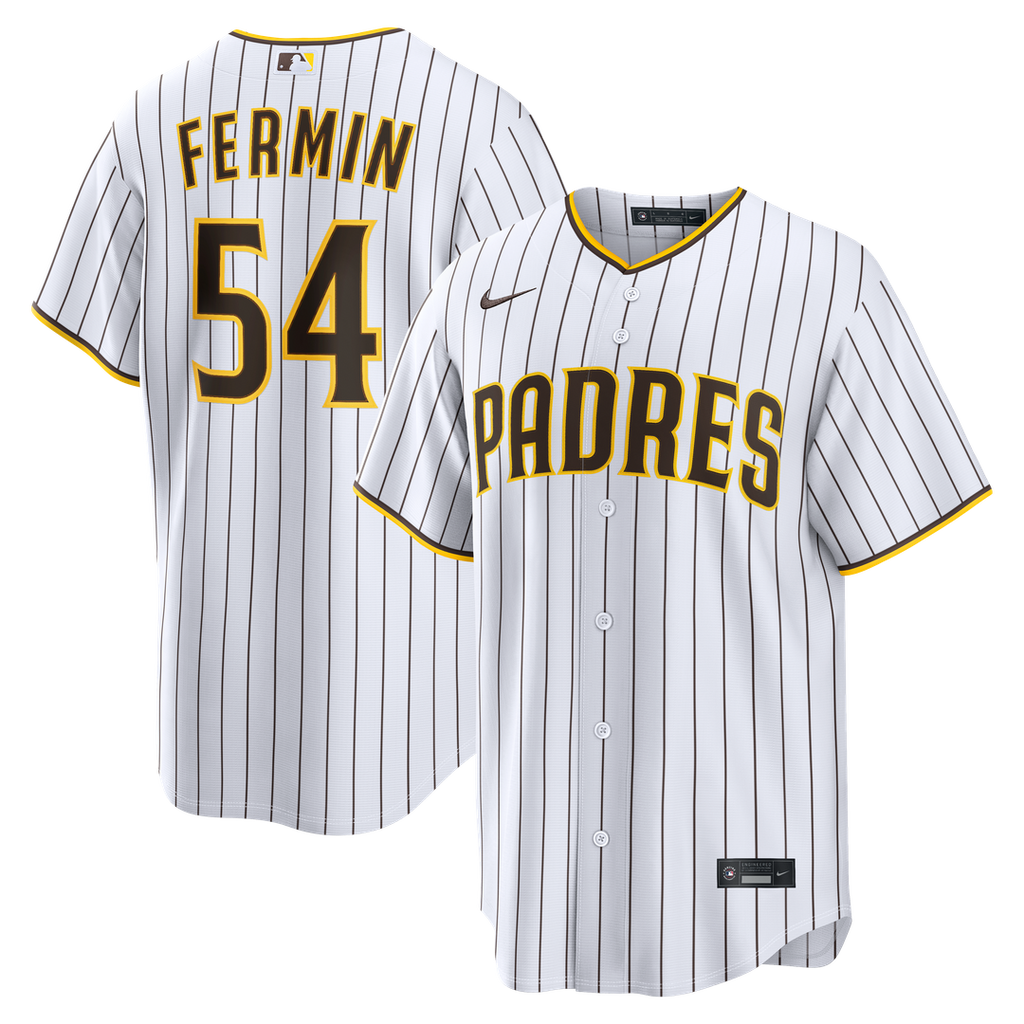 San Diego Padres Freddy Fermin Nike White Home Replica Jersey product image 1, provided for visual reference and product