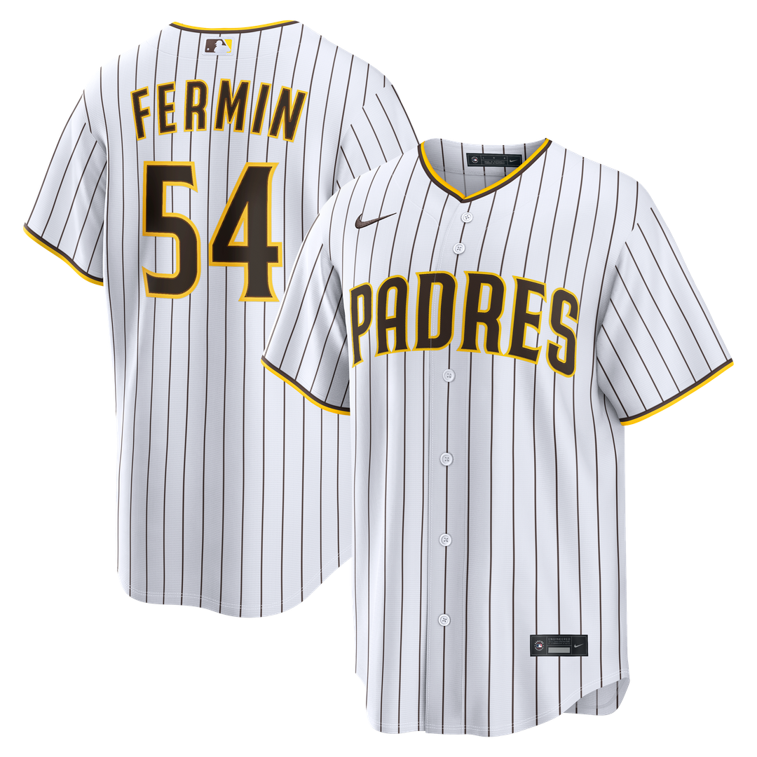 San Diego Padres Freddy Fermin Nike White Home Replica Jersey product image 1, provided for visual reference and product