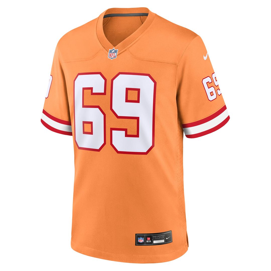 Tampa Bay Buccaneers Cody Mauch Nike Orange Alternate Game Jersey product image 2, provided for visual reference and product