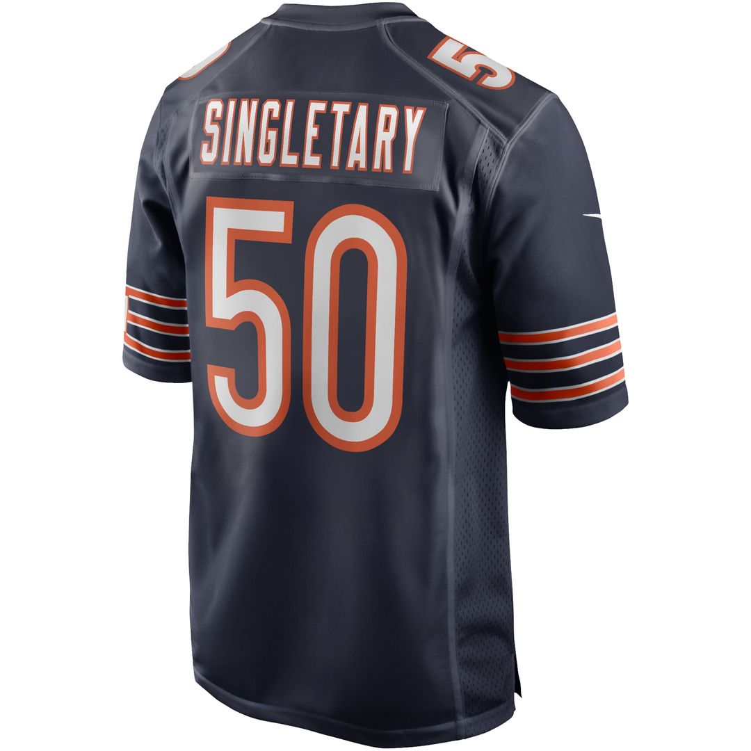 Chicago Bears Mike Singletary Nike Navy Game Retired Player Jersey product image 3, provided for visual reference and