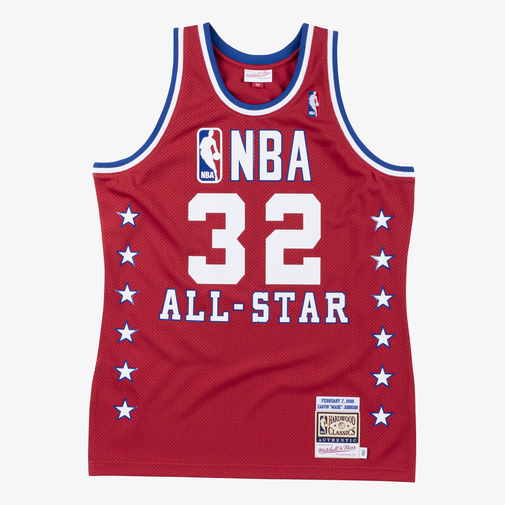 NBA All-Star West Mitchell & Ness Authentic Jersey Magic Johnson 1988 product image 2, provided for visual reference and