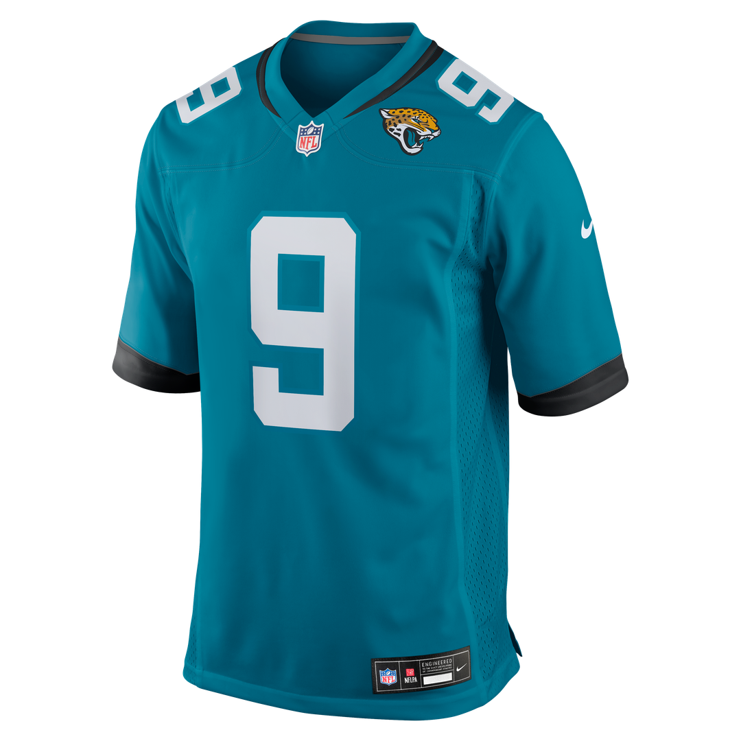 Jacksonville Jaguars Logan Cooke Nike Teal Game Jersey product image 2, provided for visual reference and product detail