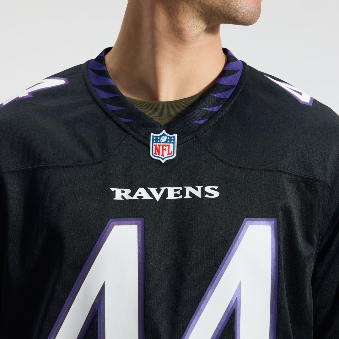Baltimore Ravens Marlon Humphrey Nike Black Alternate Game Jersey product image 9, provided for visual reference and product