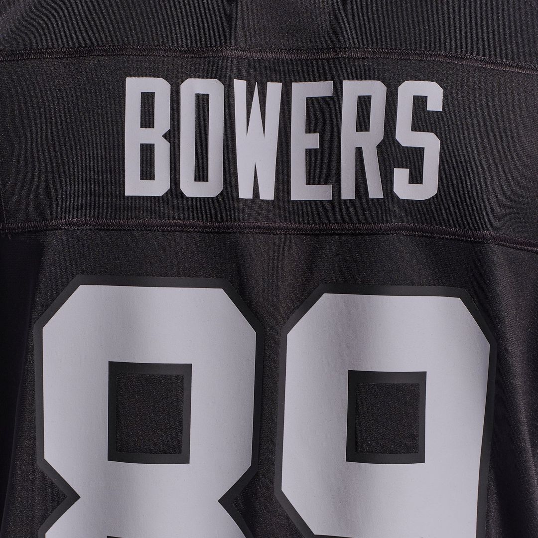 Las Vegas Raiders Brock Bowers Nike White Game Jersey product image 18, provided for visual reference and product detail