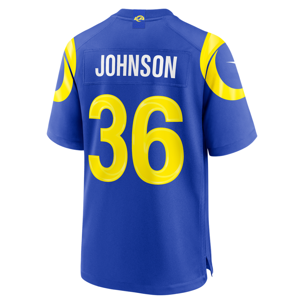 Los Angeles Rams Alex Johnson Nike Royal Team Game Jersey product image 3, provided for visual reference and product detail