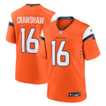Denver Broncos Jeremy Crawshaw Nike Orange Team Game Jersey product image 1, provided for visual reference and product
