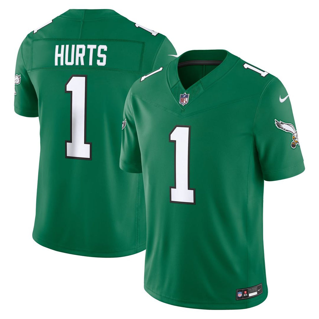 Philadelphia Eagles Jalen Hurts Nike Kelly Green Alternate Vapor F.U.S.E. Stitched Limited Jersey product image 1, provided