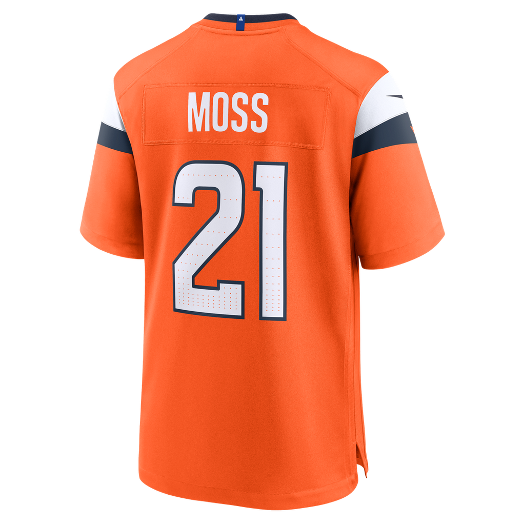 Denver Broncos Riley Moss Nike Orange Team Game Jersey product image 3, provided for visual reference and product detail