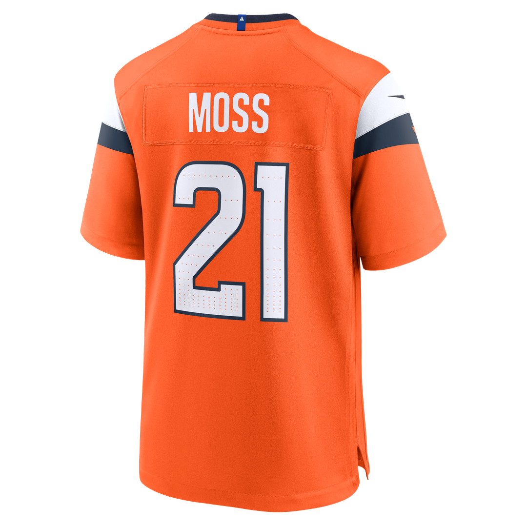 Denver Broncos Riley Moss Nike Orange Team Game Jersey product image 3, provided for visual reference and product detail