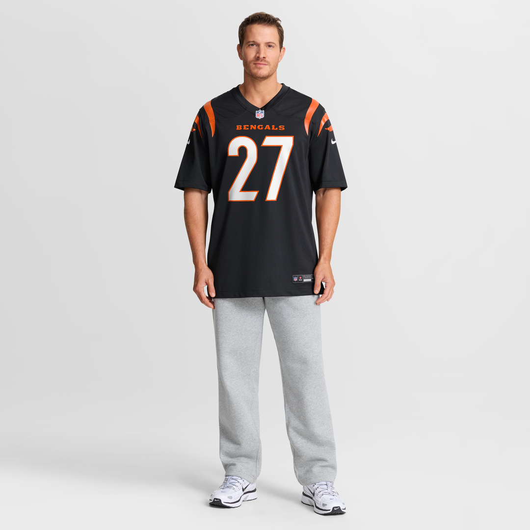 Cincinnati Bengals Jordan Battle Nike Black Team Game Jersey product image 7, provided for visual reference and product