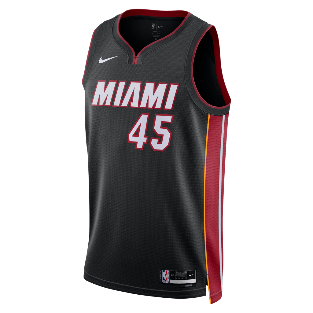 Miami Heat Nike Icon Edition Swingman Jersey - Black - Davion Mitchell - Unisex product image 3, provided for visual