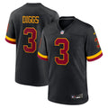 Washington Commanders Stefon Diggs Nike Black Alternate Game Jersey product image 1, provided for visual reference and