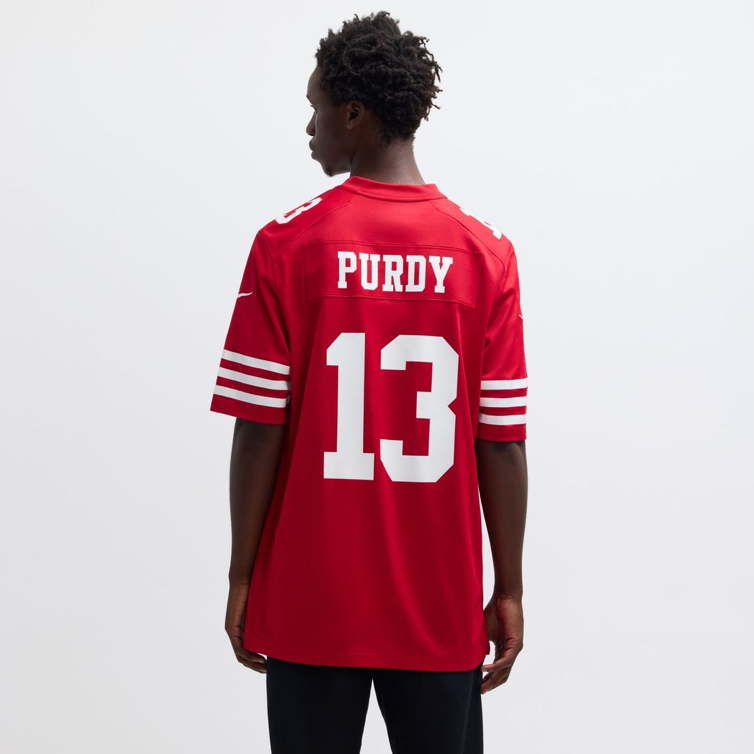 San Francisco 49ers Brock Purdy Nike White Game Player Jersey product image 11, provided for visual reference and product