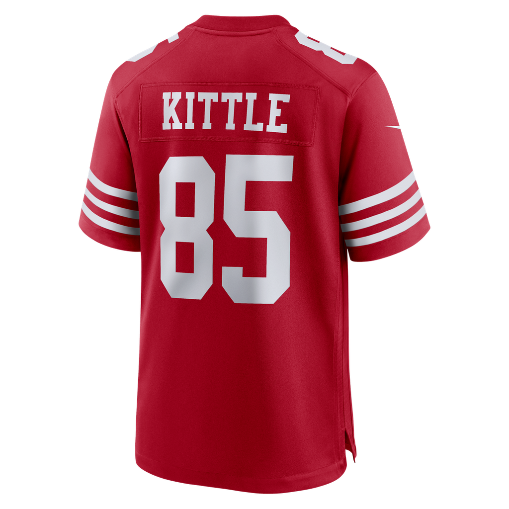 San Francisco 49ers George Kittle Nike Scarlet 80th Anniversary Game Jersey product image 17, provided for visual reference