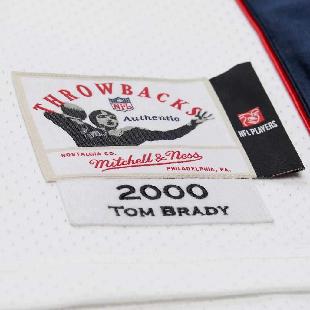 New England Patriots Tom Brady Mitchell & Ness Navy Super Bowl XXXVI Authentic Throwback Jersey product image 27, provided
