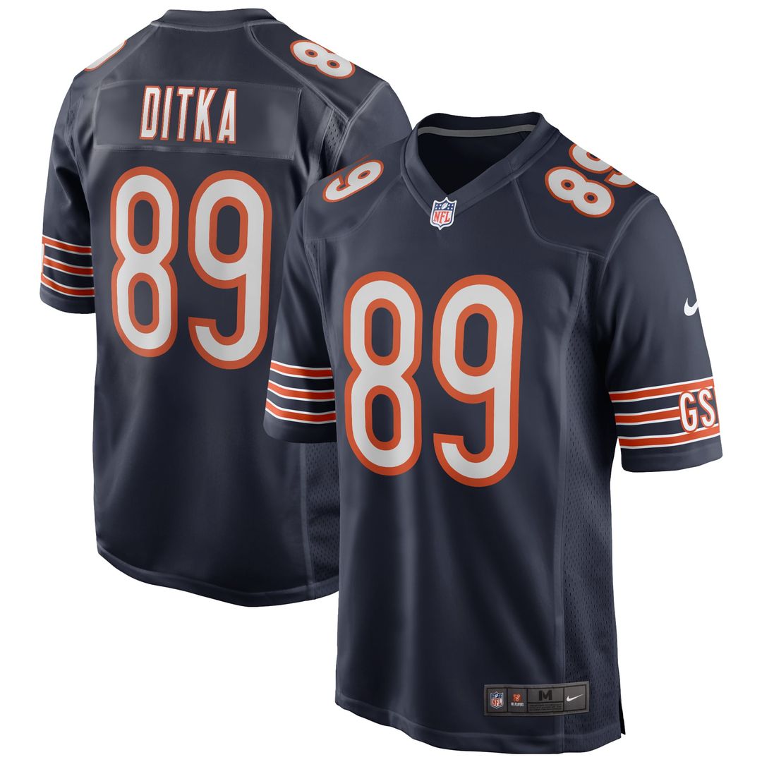 Chicago Bears Mike Ditka Nike White Retired Player Game Jersey product image 7, provided for visual reference and product