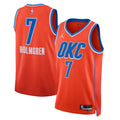 Oklahoma City Thunder Jordan Statement Edition Swingman Jersey - Orange - Chet Holmgren - Unisex product image 1, provided